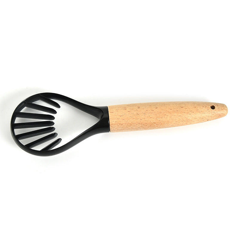 Manufacturer Wholesale Wooden Handle Kitchen Utensil Set Peeler Pizza Knife Egg Beater Combination Kitchen Gadgets 12-piece Set