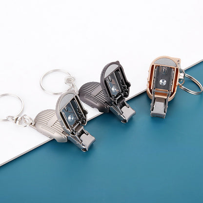 Folding Mini Nail Clipper Suitcase Nail Clippers with Key Chain