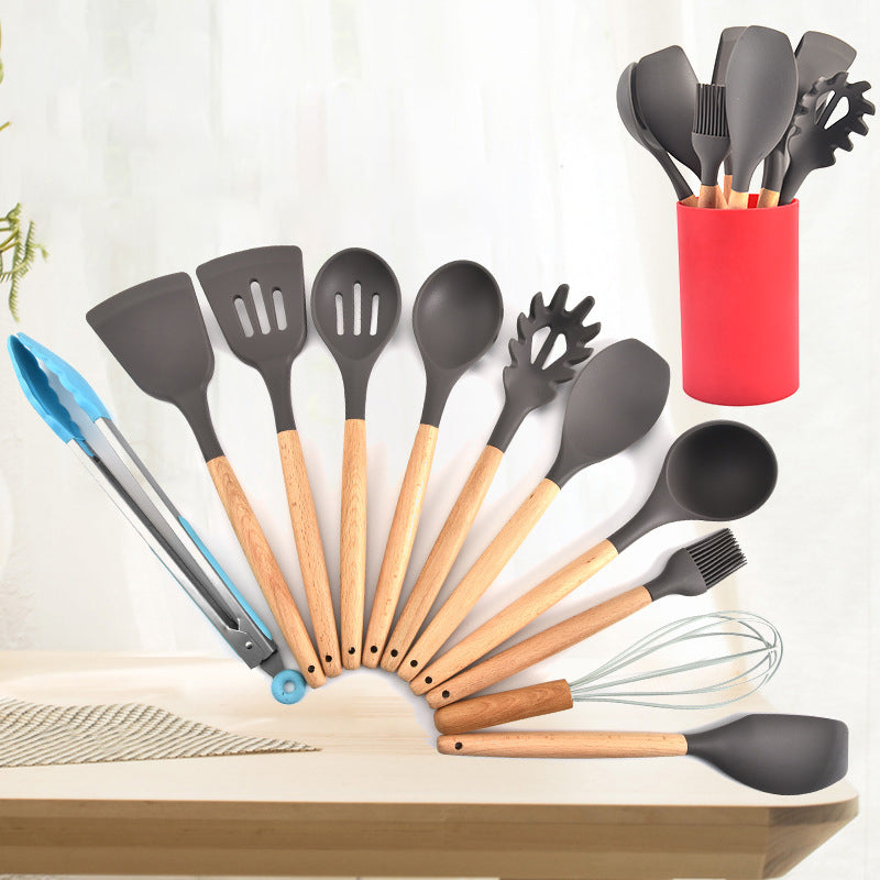 Manufacturer Wholesale Kitchen Supplies 11-piece Set silicone Spatula Grab Household Cooking Spatula Cooking Set