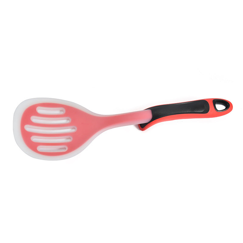 【Factory Direct】8-piece Set of Two-color Handle Silicone Kitchen Utensils Non-stick Cookware Is Heat-resistant