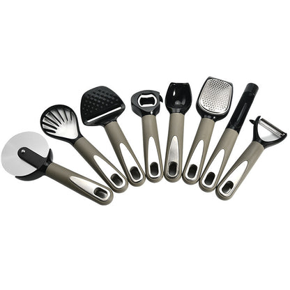 【Factory Direct】9-piece Stainless Steel Handle Kitchenware Non-stick Pan Set